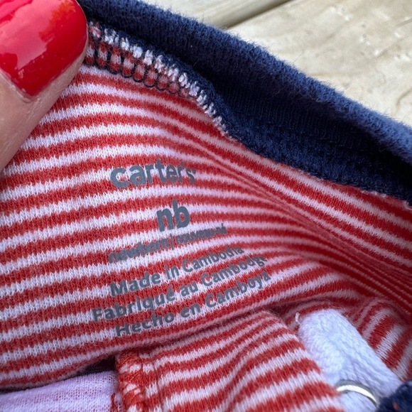 Carters Girls Baby Clothes Bundle 0-3 Months Onsie Dress Leggings Hat - Picture 11 of 11